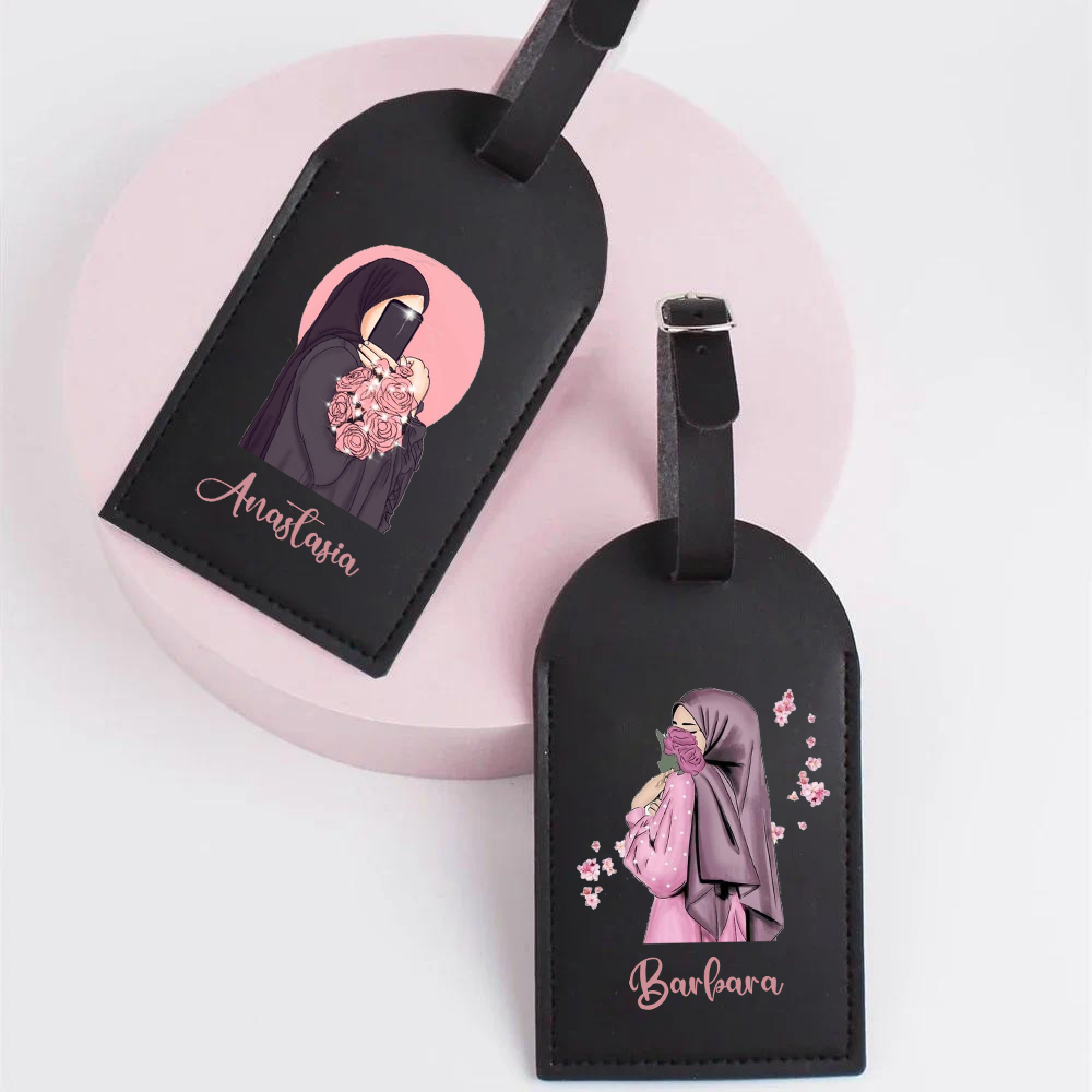 Travel Accessories Gifts For Her - Персонализированные хиджаби для девочек с именем,