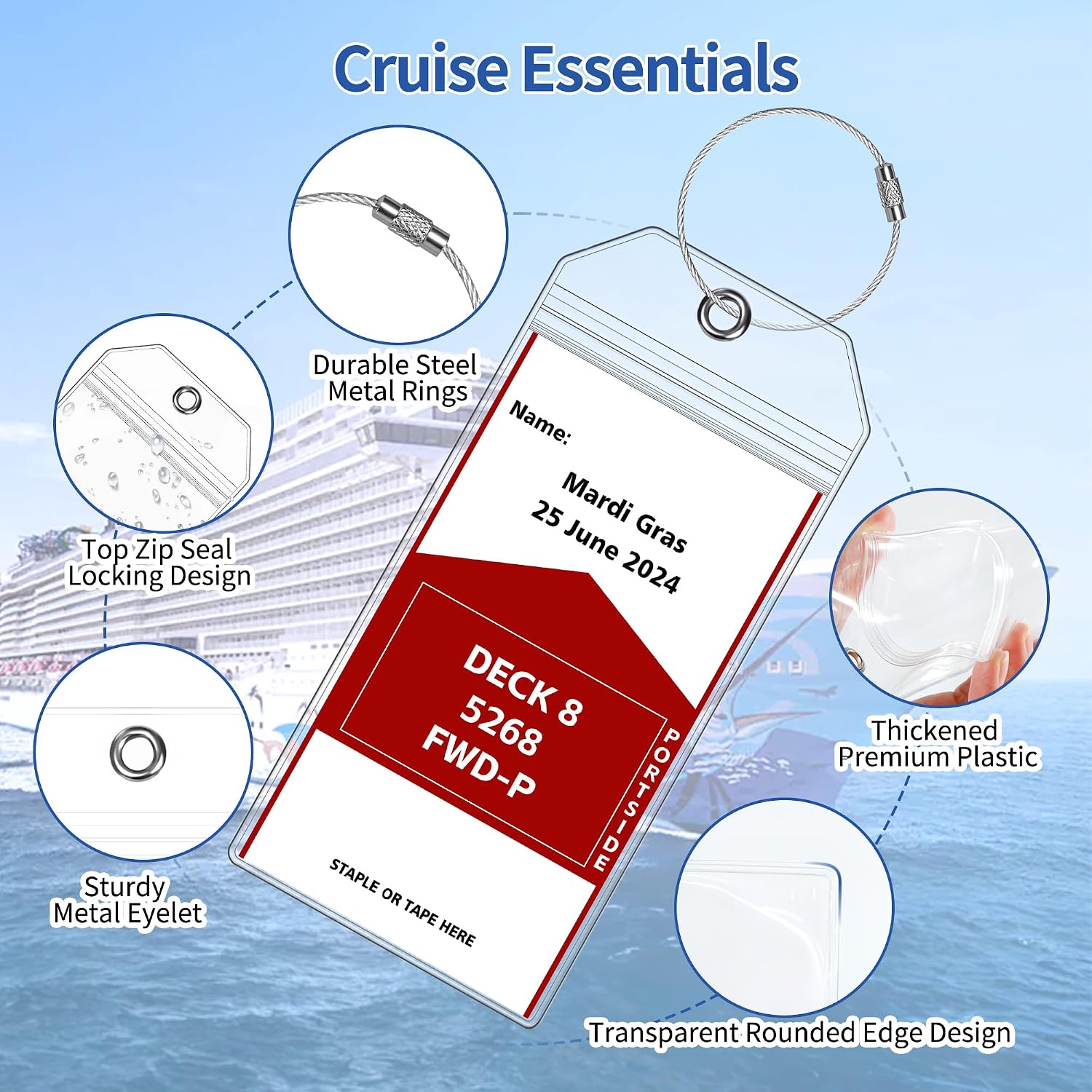 6 шт. багажных бирок из ПВХ ра – обзор и цена It Travel Accessories